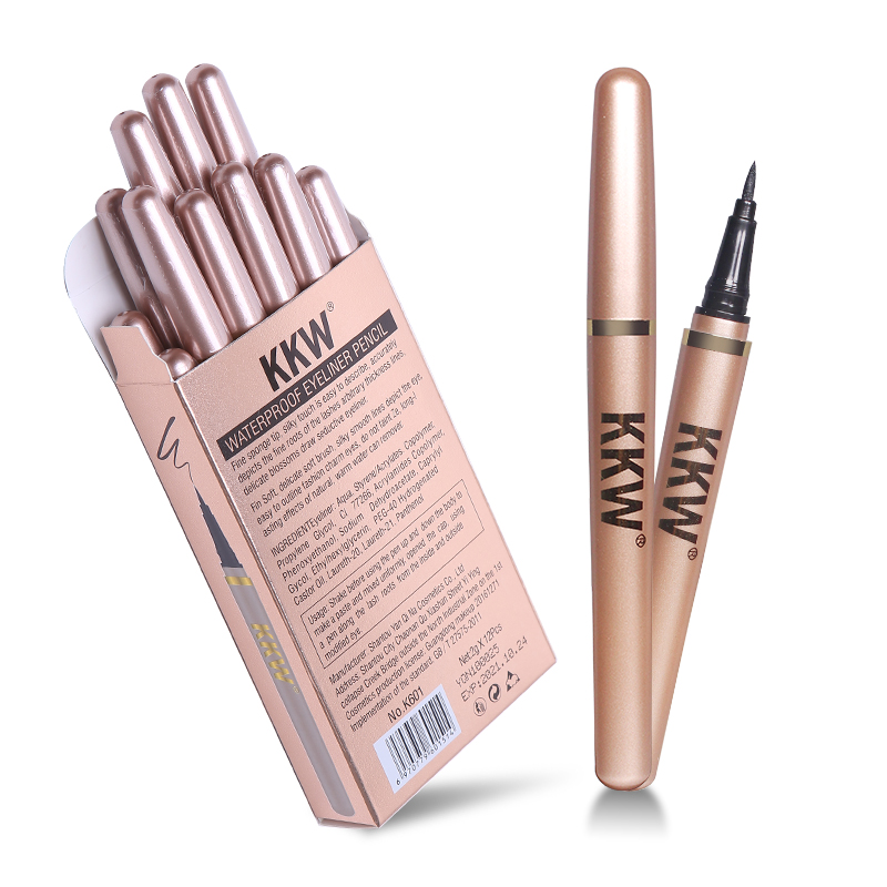 Black Eyeliner Pencil Fast Dry Liquid Eye Liner Pen Women Eyes Makeup Waterproof Eyeliners Make up Cosmetic Tool