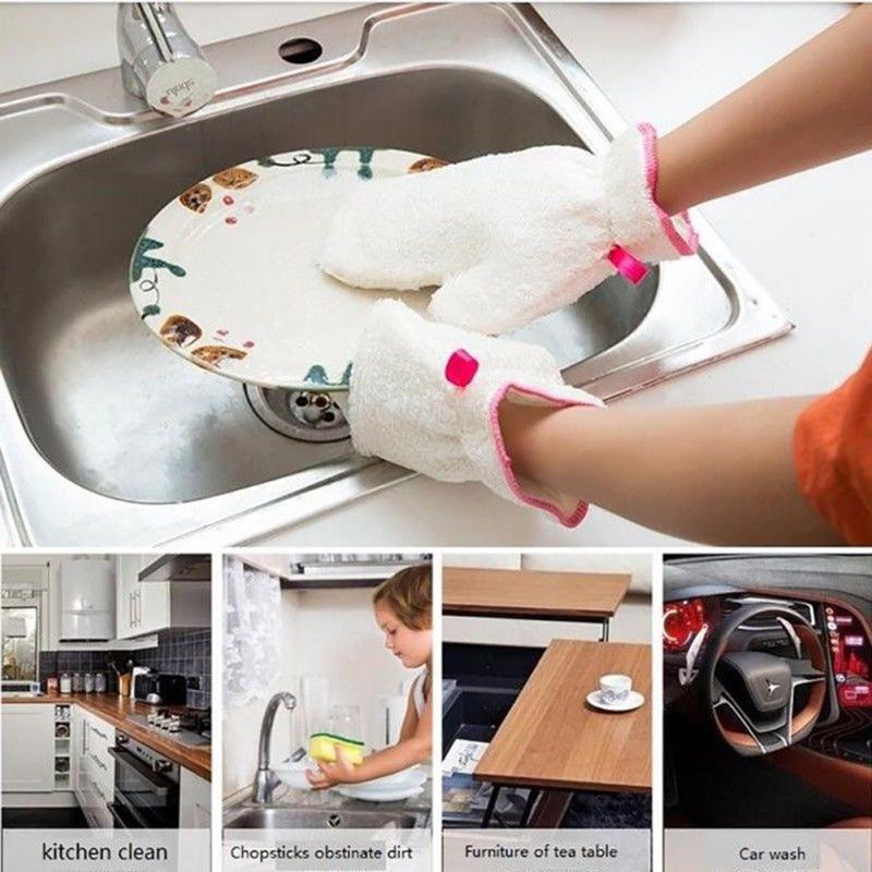 Bamboo fiber dishwashing gloves, double-sided cleaning, housework gloves, thick, waterproof, lint-free, easy to clean 2020
Bamboo fiber dishwashing gloves, double-sided cleaning, housework gloves, thick, waterproof, lint-free, easy to clean 2020