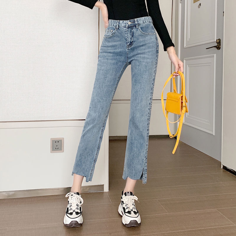 Female High Waist Jeans Women' Spring New Style Elegant Loose Thin Straight Casual Pants Elastic Waist Plus Size Woman, Blue
Female High Waist Jeans Women' Spring New Style Elegant Loose Thin Straight Casual Pants Elastic Waist Plus Size Woman, Blue