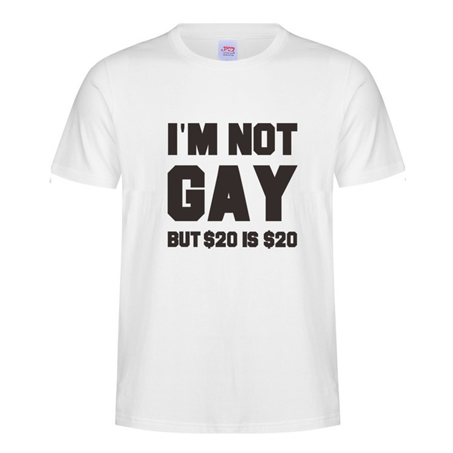 Men T Shirts Cotton I' Not Gay But $20 Is $20 Funny Rude Offensive Joke T-shirt Short Sleeve, Black 3
Men T Shirts Cotton I' Not Gay But $20 Is $20 Funny Rude Offensive Joke T-shirt Short Sleeve, Black 3