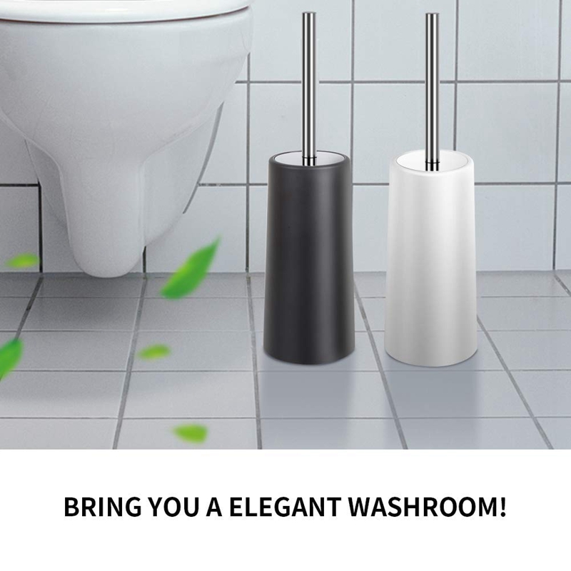Toilet Brush and Holder Stainless Steel,Length Handle Toilet Bowl Brush Scrubber Set with Durable Bristles and Sturdy Stand for, Black
Toilet Brush and Holder Stainless Steel,Length Handle Toilet Bowl Brush Scrubber Set with Durable Bristles and Sturdy Stand for, Black