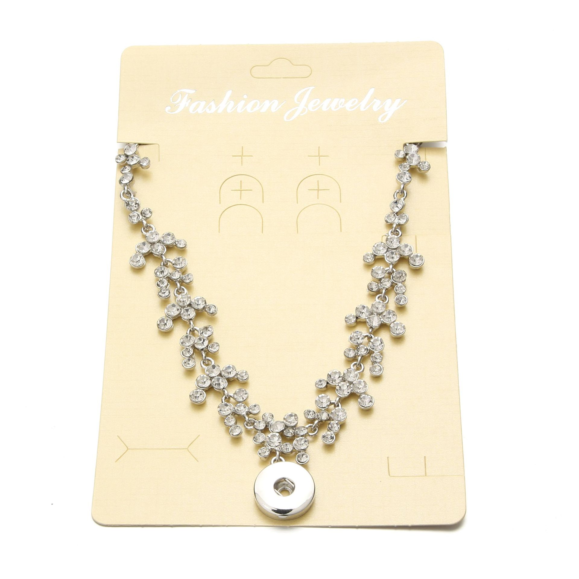 Fashion snap button women necklaces 18MM ginger snaps Pendant interchangeable charms For female DIY Fashion jewelry accessories