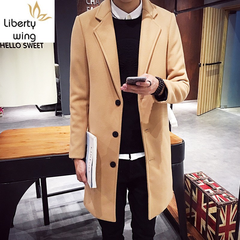 Autumn Winter Mens Woolen Coat Male Single Breasted Lapel Collar Outerwear Korean Slim Fit Long Coats Plus Size -5XL
Autumn Winter Mens Woolen Coat Male Single Breasted Lapel Collar Outerwear Korean Slim Fit Long Coats Plus Size -5XL