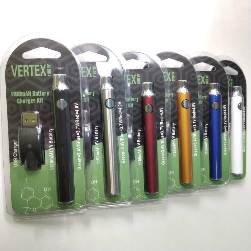 Vertex LO VV Battery Charger Kit 1100mAh CO2 Oil Preheat E Cigarettes V-Vape Pen Fit 510 thread Atomizers CE3 Tank G2 Cartridges
Vertex LO VV Battery Charger Kit 1100mAh CO2 Oil Preheat E Cigarettes V-Vape Pen Fit 510 thread Atomizers CE3 Tank G2 Cartridges