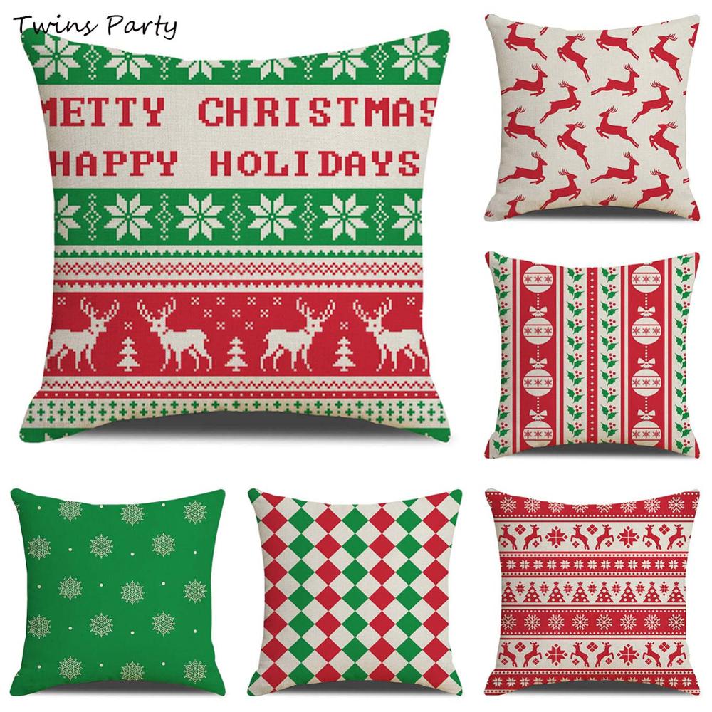 Twins 45*45cm Nordic Style Linen Christmas Pillowcase Merry Christmas Series Blend Linen Throw Pillow Case Decorative Cushion
Twins 45*45cm Nordic Style Linen Christmas Pillowcase Merry Christmas Series Blend Linen Throw Pillow Case Decorative Cushion