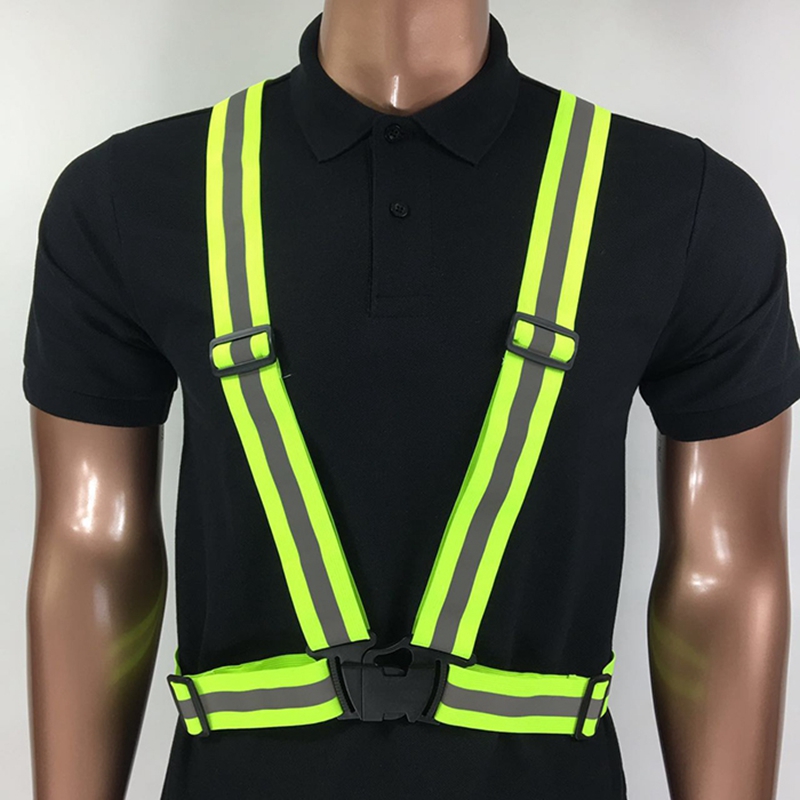 Adjustable Reflective Vest Safety Jacket High Visibility Cycling Clothes Reflective Belt for Adults and Kids Safety Vest9880663