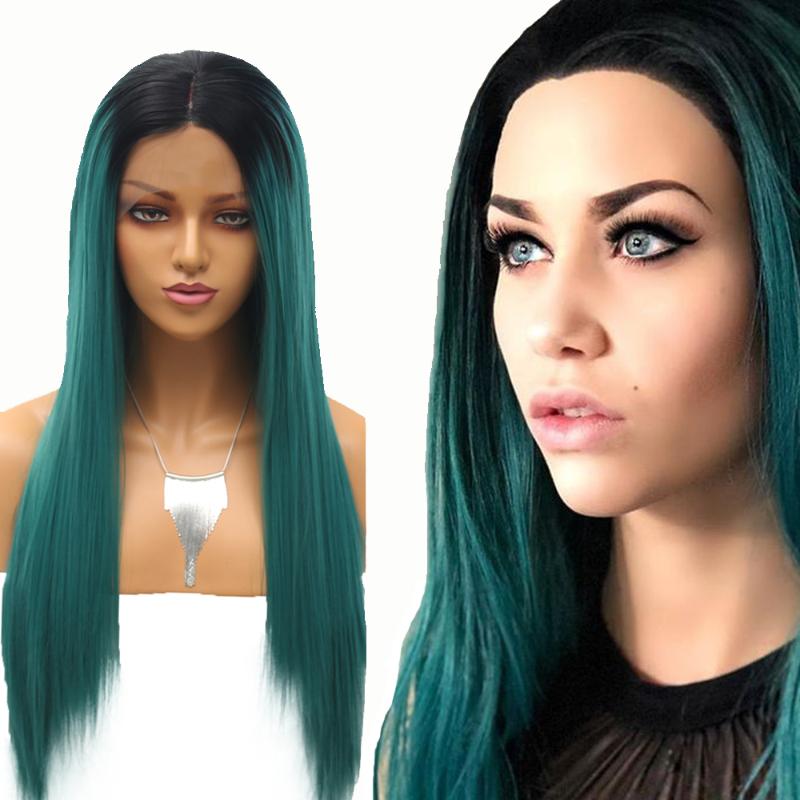 AIMEYA Green Silky Straight Synthetic Wigs Middle Part Lace Front Wigs for Women Heat Resistant Daily Wear Makeup Hair, As pic
AIMEYA Green Silky Straight Synthetic Wigs Middle Part Lace Front Wigs for Women Heat Resistant Daily Wear Makeup Hair, As pic