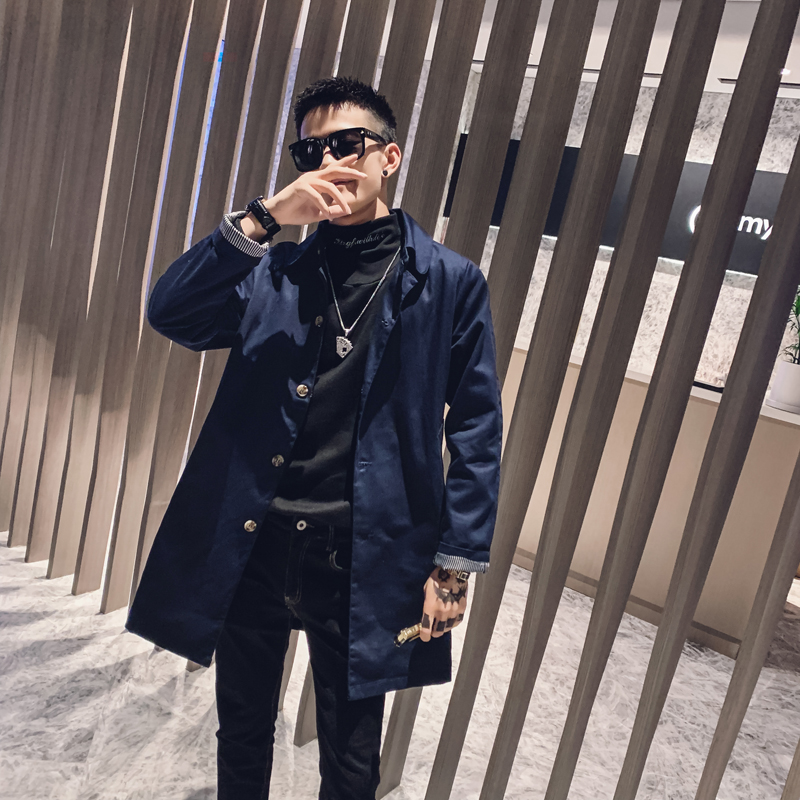 Men's Autumn Long Cotton Trench Coat Male High Quality Turn-down Collar Solid Overcoat Casual Slim coats Streetwear, Khaki
Men's Autumn Long Cotton Trench Coat Male High Quality Turn-down Collar Solid Overcoat Casual Slim coats Streetwear, Khaki