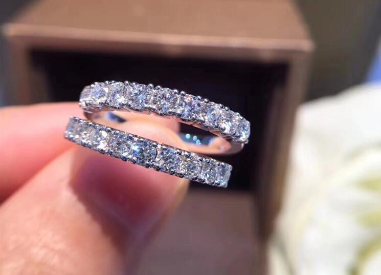 2024 Hot Sale: Sterg Sier White Sapphire Bridal Ring