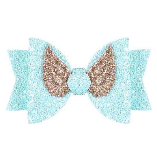 New Kids hair Bows accessories Sets Sequin Angel Wing Design Bow boutique Hair accessory barrettes Girls Hair Pin Set hairs Clips