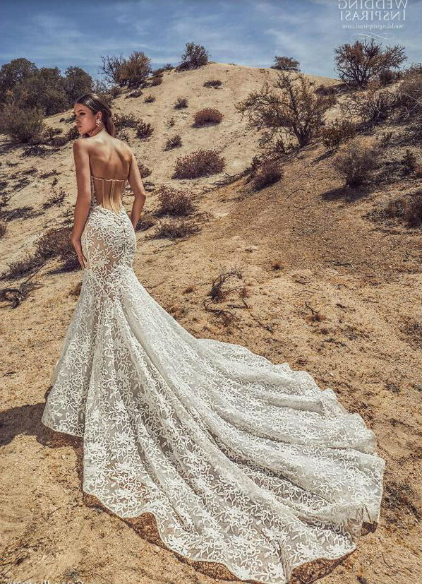 2019 Mermaid Wedding Dresses Sweetheart Court Train Lace Appliques Custom Made Beach Wedding Dress Zipper Back Plus Size Bridal Gowns