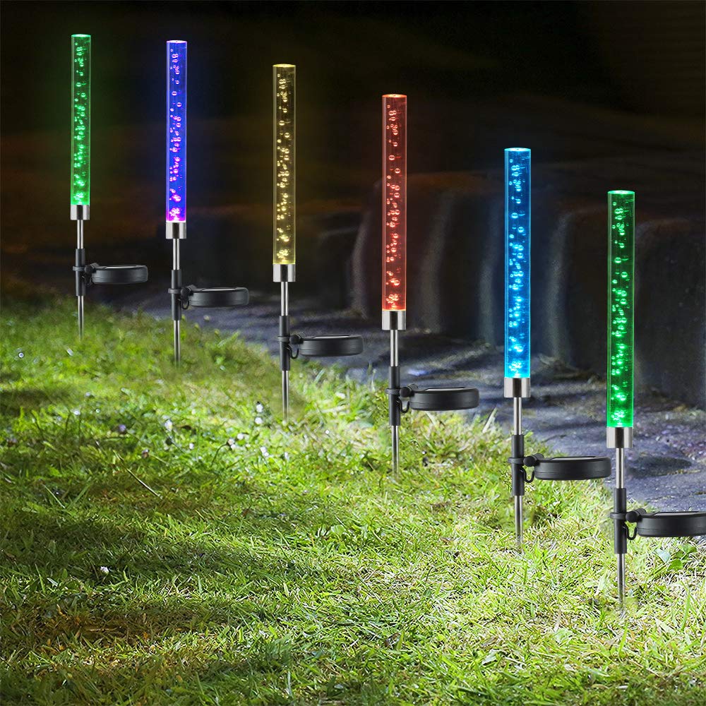 Solar Garden Stake Lights Outdoor Solar Acrylic Bubble Rod Lamp RGB Color Changing Pathway Lights for Lawn Yard Patio Backyard Decoration
Solar Garden Stake Lights Outdoor Solar Acrylic Bubble Rod Lamp RGB Color Changing Pathway Lights for Lawn Yard Patio Backyard Decoration