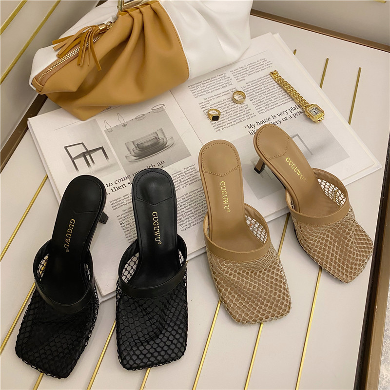Summer Women Mules Shoes Designers High Heels Hollow Out Beach Square Toe Slippers Casual Shoes Woman Outside Dress Slides New, Black
Summer Women Mules Shoes Designers High Heels Hollow Out Beach Square Toe Slippers Casual Shoes Woman Outside Dress Slides New, Black