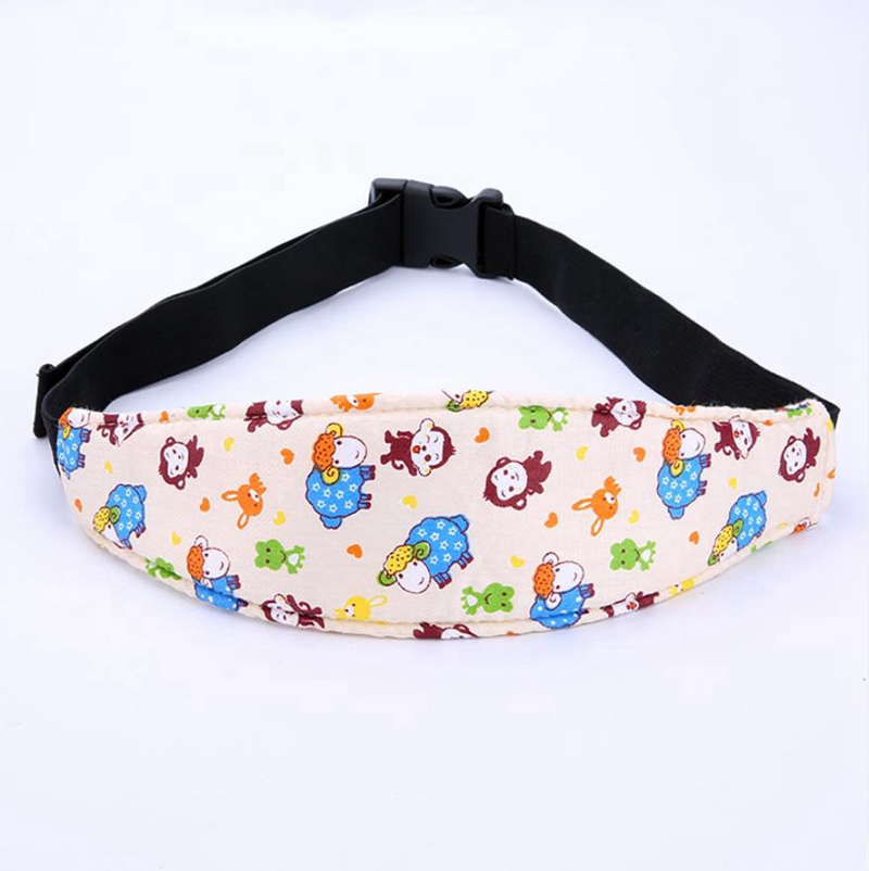Baby Pram Fastening Belt Adjustable Stroller Sleep Positioner Kids Car Safety Head Support Kid Head Band Strollers Accessories DHT478