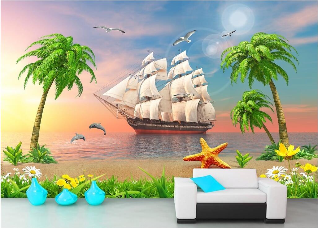 WDBH 3d wallpaper custom photo Sunset view sailboat coconut tree seascape home decor living room 3d wall muals wall paper for walls 3 d, Non-woven
WDBH 3d wallpaper custom photo Sunset view sailboat coconut tree seascape home decor living room 3d wall muals wall paper for walls 3 d, Non-woven