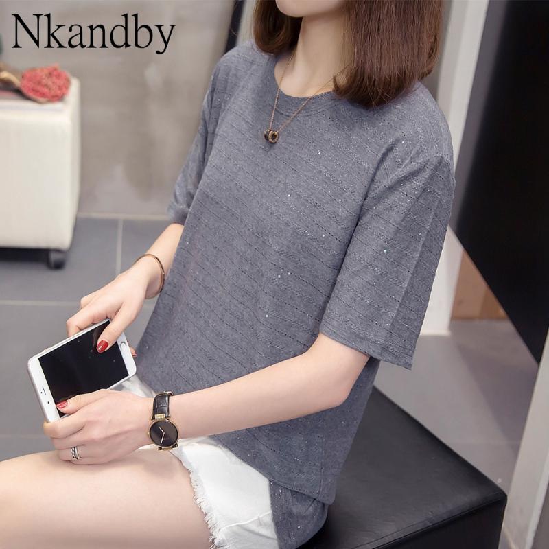 Plus Size Hollow Out Stripe Tops Tees Women Summer Vogue Style Casual Loose Short Sleeve Oversized T-shirt Shining Korean Tshirt, Gray
Plus Size Hollow Out Stripe Tops Tees Women Summer Vogue Style Casual Loose Short Sleeve Oversized T-shirt Shining Korean Tshirt, Gray