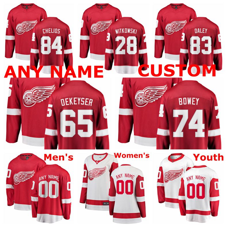 Detroit Red Wings Jerseys Luke Witkowski Jersey Madison Bowey Jake Chelios Trevor Daley Danny DeKeyser Ice Hockey Jerseys Custom Stitced, Black;red
Detroit Red Wings Jerseys Luke Witkowski Jersey Madison Bowey Jake Chelios Trevor Daley Danny DeKeyser Ice Hockey Jerseys Custom Stitced, Black;red