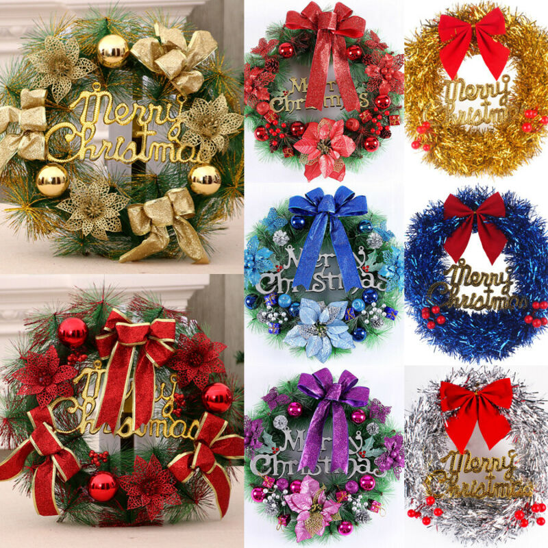 New Christmas Wreath Hanging Decor For Xmas Party Door Wall Garland Ornament Decors, Red
New Christmas Wreath Hanging Decor For Xmas Party Door Wall Garland Ornament Decors, Red