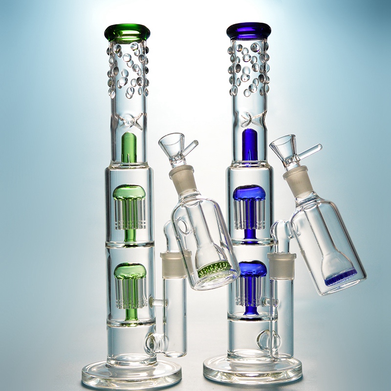 15 Inch Glass Water Bongs Big Bong 8 Arms Tree Percolator Oil Rig Spoiled Green/Blue Speranza Recycler Dab Rigs With Ashcatcher
15 Inch Glass Water Bongs Big Bong 8 Arms Tree Percolator Oil Rig Spoiled Green/Blue Speranza Recycler Dab Rigs With Ashcatcher