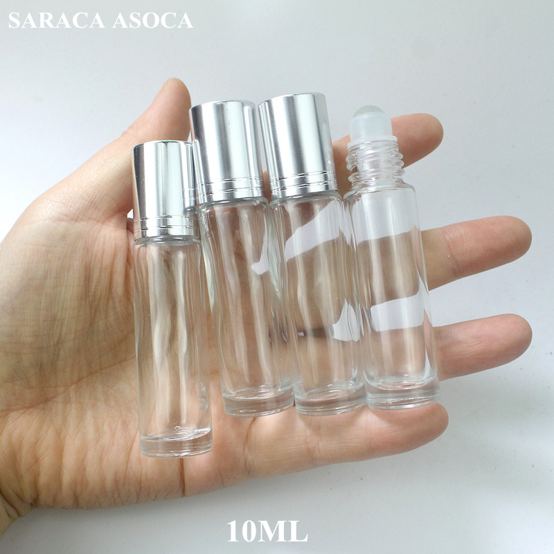 10ml Silver Head Clear Glass Bottle Roll-on Glass Ball Empty Fragrance Essential Oil Refillable Bottles Thick Bottom 50pcs/lot
10ml Silver Head Clear Glass Bottle Roll-on Glass Ball Empty Fragrance Essential Oil Refillable Bottles Thick Bottom 50pcs/lot