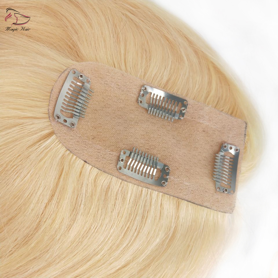 Remy Human Hair Toupee Customization according your requirements Hair piece Straight womens topper 60# 2.5*5 silk base for Thin Hair