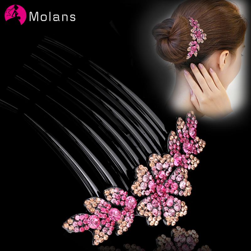 Molans 2020 Floral Leaves Rhinestone Hair Combs Retro Multi-color Plastic Hair Clip Accessories Elegant Lady Ornaments
Molans 2020 Floral Leaves Rhinestone Hair Combs Retro Multi-color Plastic Hair Clip Accessories Elegant Lady Ornaments