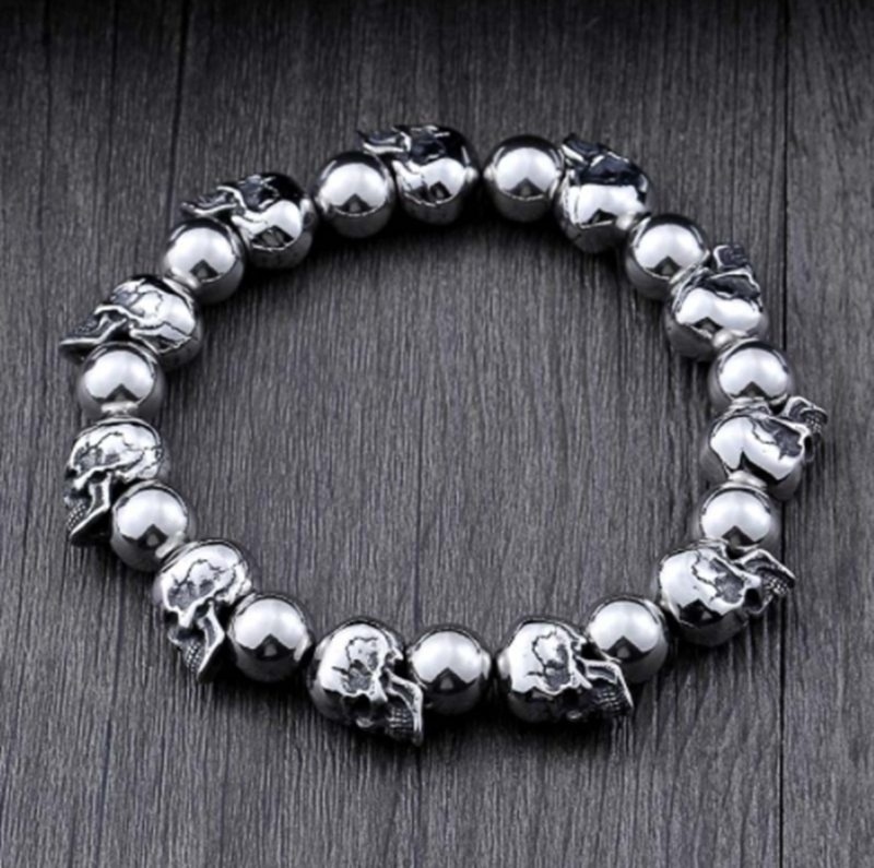 316L Stainless Steel High Quality Punk Skull Bracelet Personality Fashion Men Jewelry Anniversary Day Hallow Gift, Black
316L Stainless Steel High Quality Punk Skull Bracelet Personality Fashion Men Jewelry Anniversary Day Hallow Gift, Black