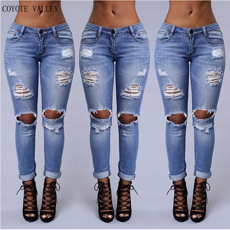 2017 Clothing quality hole ripped jeans women trousers continuous vintage jeans cool cowboy girl middle waist slacks female, Picture color
2017 Clothing quality hole ripped jeans women trousers continuous vintage jeans cool cowboy girl middle waist slacks female, Picture color