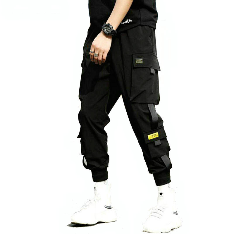 Men's Pants Streetwear Hip Hop Black Harem Men Elastic Waist Punk With Ribbons Casual Slim Jogger Trousers, Kcd280 black
Men's Pants Streetwear Hip Hop Black Harem Men Elastic Waist Punk With Ribbons Casual Slim Jogger Trousers, Kcd280 black