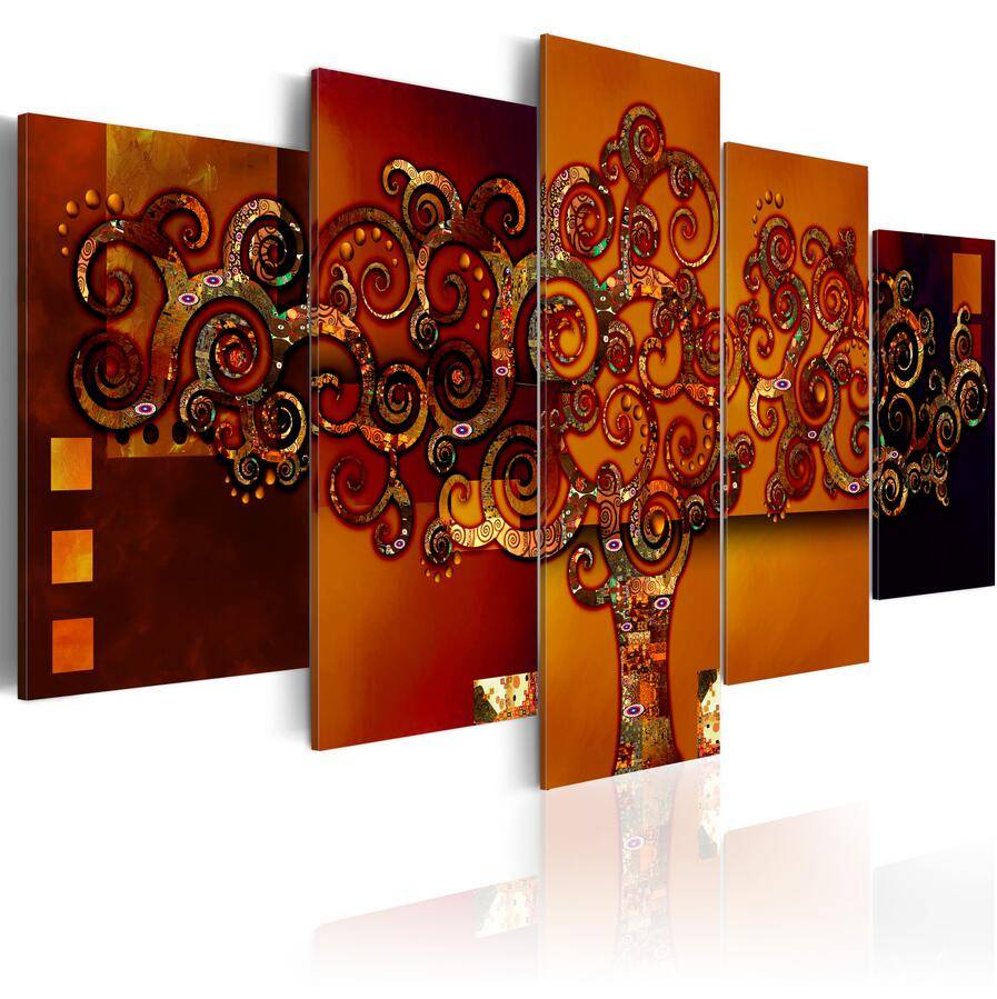 Canvas Print Modern Fashion Wall Art the Abstract Tree Diamond Orchid Butterfly Buddha for Home Decoration (Size:3 No Frame)