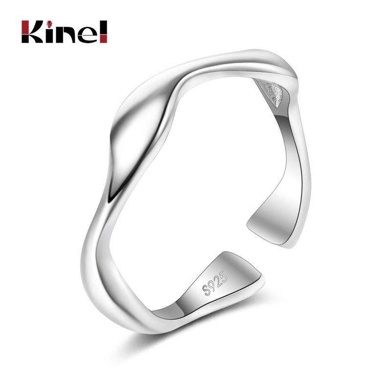 Cluster Rings Kinel Jewelry 925 Sterling Silver Geometric Stackable Handmade Wave For Women Accessories Anillos Plata Para Mujer
Cluster Rings Kinel Jewelry 925 Sterling Silver Geometric Stackable Handmade Wave For Women Accessories Anillos Plata Para Mujer