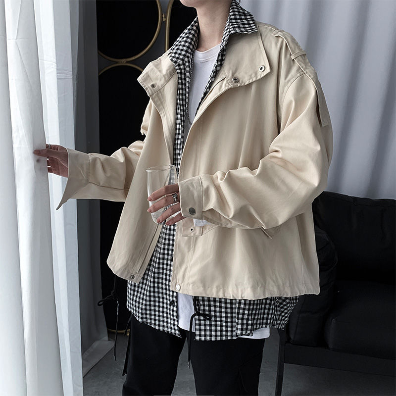 2020 Spring And Autumn New Youth Popular Korean Version Of Ins Men's Stitching Fake Two-piece Jacket Fashion Casual Jacket, Black
2020 Spring And Autumn New Youth Popular Korean Version Of Ins Men's Stitching Fake Two-piece Jacket Fashion Casual Jacket, Black