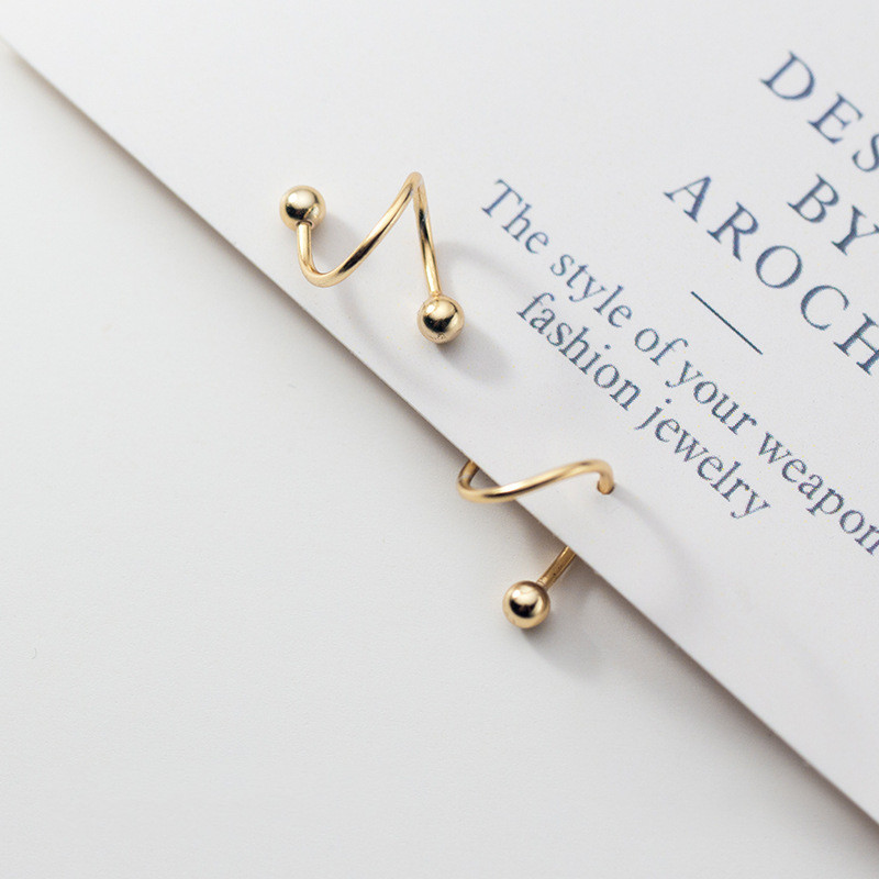 Stud S925 Sterling Silver Color Korean Fashion Minimalist Spiral Beads Screw Back Earrings For Women Lady Daughter Jewelry
Stud S925 Sterling Silver Color Korean Fashion Minimalist Spiral Beads Screw Back Earrings For Women Lady Daughter Jewelry