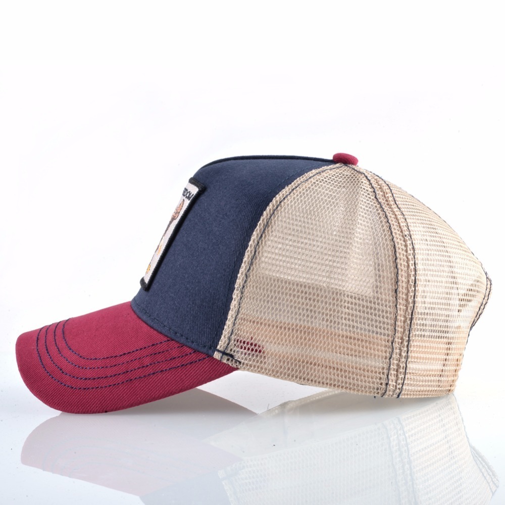 Fashion Animals Embroidery Baseball Caps Men Women Snapback Hip Hop Hat Summer Breathable Mesh Sun Gorras Unisex Streetwear Bone D19011502