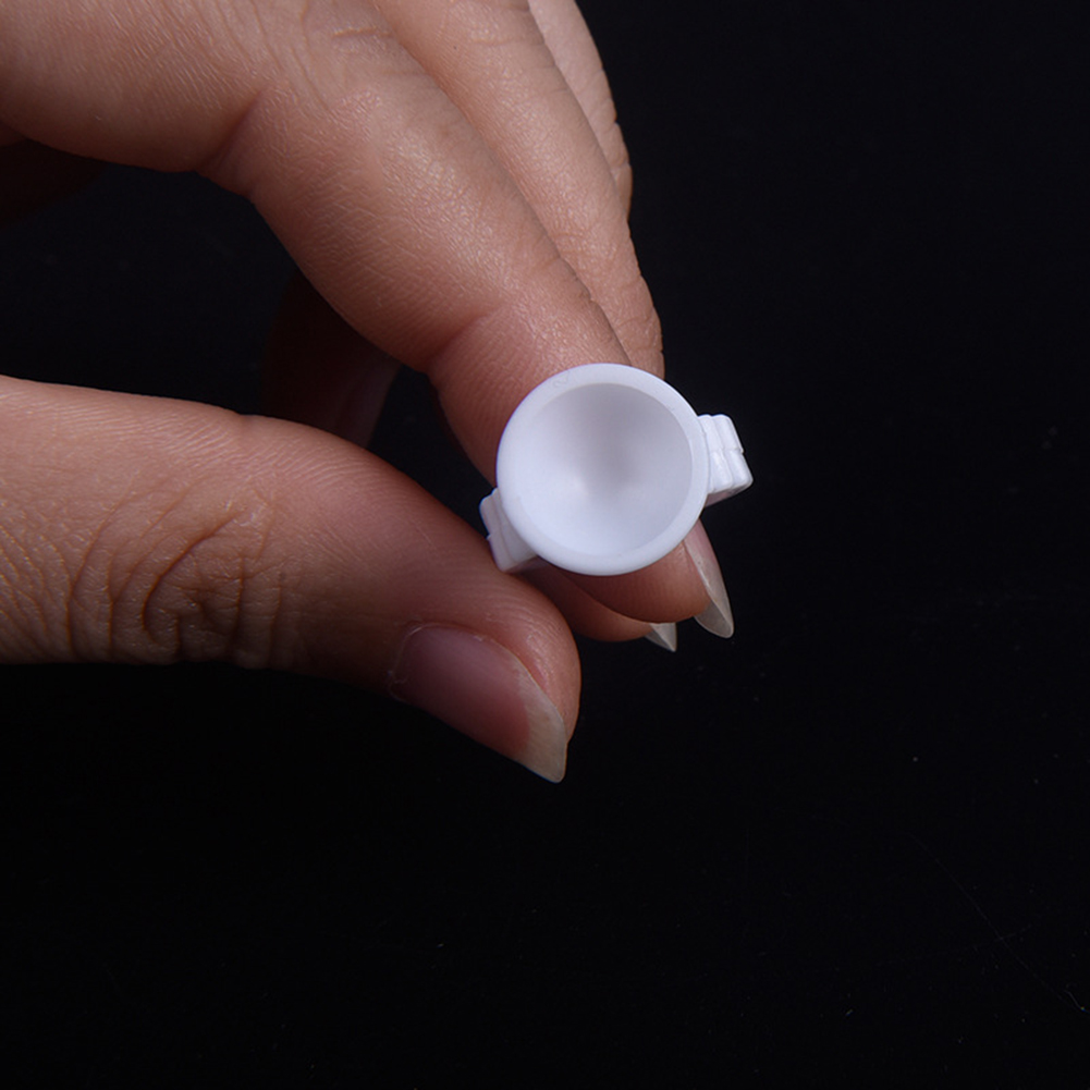 Disposable Microblading Pigment Glue Rings Tattoo Ink Holder 500pcs S M L Eyebrow Makeup Accessories Eyelash Extension Glue Cups
