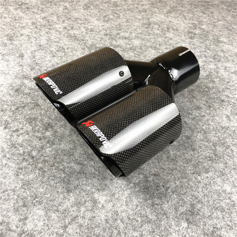 1 Piece Universal Glossy Carbon Exhaust Tail Pipes Auto Black Steel Dual Akrapovic Back Tips Muffler Car Accessories
1 Piece Universal Glossy Carbon Exhaust Tail Pipes Auto Black Steel Dual Akrapovic Back Tips Muffler Car Accessories