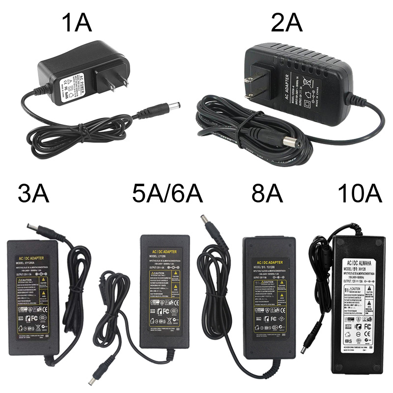Power Supply DC12V 1A 2A 3A 5A 6A 8A Power Supply Adapter DC12V Volt Power Supply Adapter Lighting Led Strip Lamp