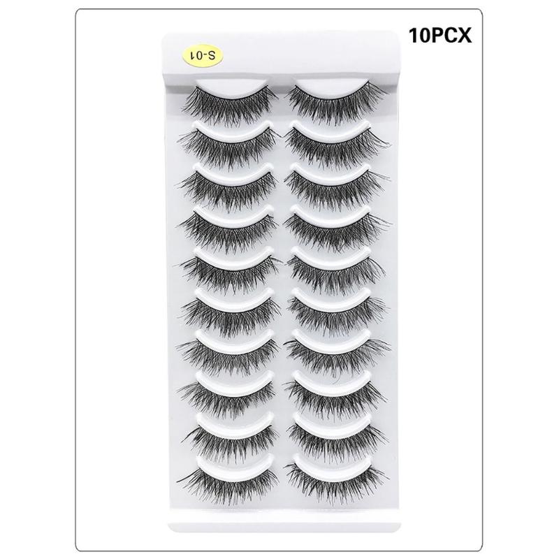 10 Pairs Comfortable 3D Mink Hair Natural Cross False Eyelashes Long Messy Makeup Fake Eye Lashes Extension Make Up Tools
10 Pairs Comfortable 3D Mink Hair Natural Cross False Eyelashes Long Messy Makeup Fake Eye Lashes Extension Make Up Tools