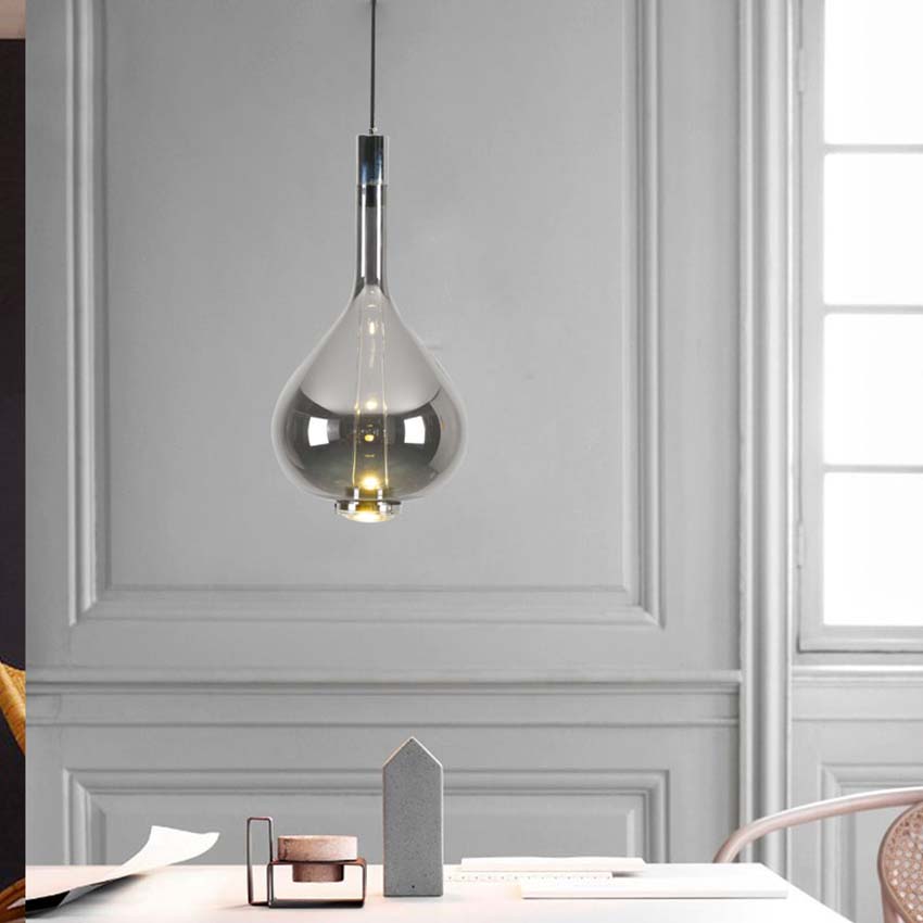 Nordic creative glass hanglamp Pendant Lamps Modern restaurant bar cafe industrial light fixture living dining room home deco lights