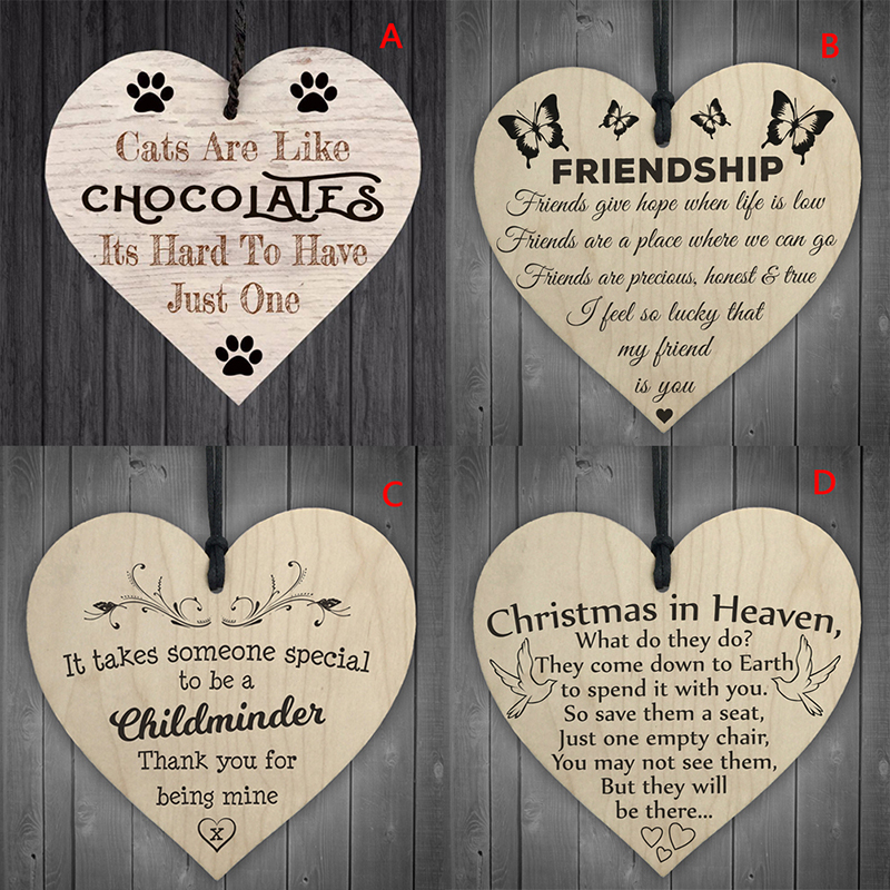Christmas Wooden Heart Shape Letter Hanging Gift Friendship Plaque Pendant Wine Bottle Decor Pendant Tags LOVE Wood Chip
Christmas Wooden Heart Shape Letter Hanging Gift Friendship Plaque Pendant Wine Bottle Decor Pendant Tags LOVE Wood Chip