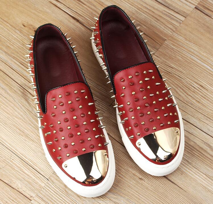 NEW arrival Men Top Brand Designer Glitter golden Rivets Shoes Men's Dress Shoes Sequined Loafers Men's flats platform loafers
NEW arrival Men Top Brand Designer Glitter golden Rivets Shoes Men's Dress Shoes Sequined Loafers Men's flats platform loafers
