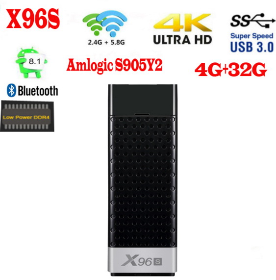 X96S Android 9.0 tv stick Amlogic s905Y2 Quad Core 4GB RAM 32GB ROM 2.4/5G WIFI BT4.2 4K HD Smart Media Player
X96S Android 9.0 tv stick Amlogic s905Y2 Quad Core 4GB RAM 32GB ROM 2.4/5G WIFI BT4.2 4K HD Smart Media Player