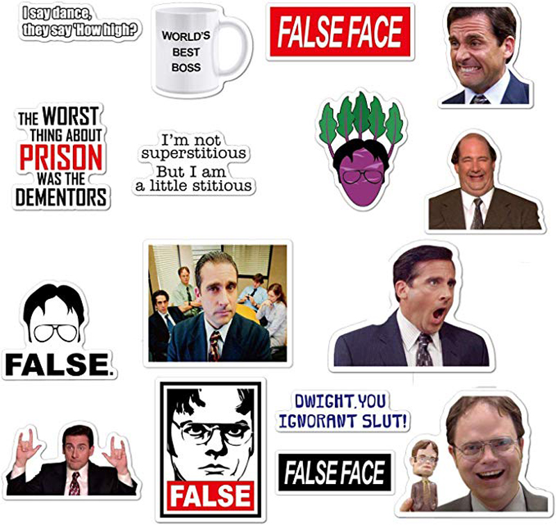 The Office Stickers Pack of 50 Pcs Funny paster for Water Bottle Cars Motorcycles Laptop Computer Sticker