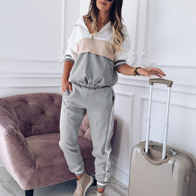Womens Designer Tracksuits Hooded Color Matching Fashion Suit Women Spring and Autumn Casual Sports Suit 2020 Hot Sale, Pink
Womens Designer Tracksuits Hooded Color Matching Fashion Suit Women Spring and Autumn Casual Sports Suit 2020 Hot Sale, Pink