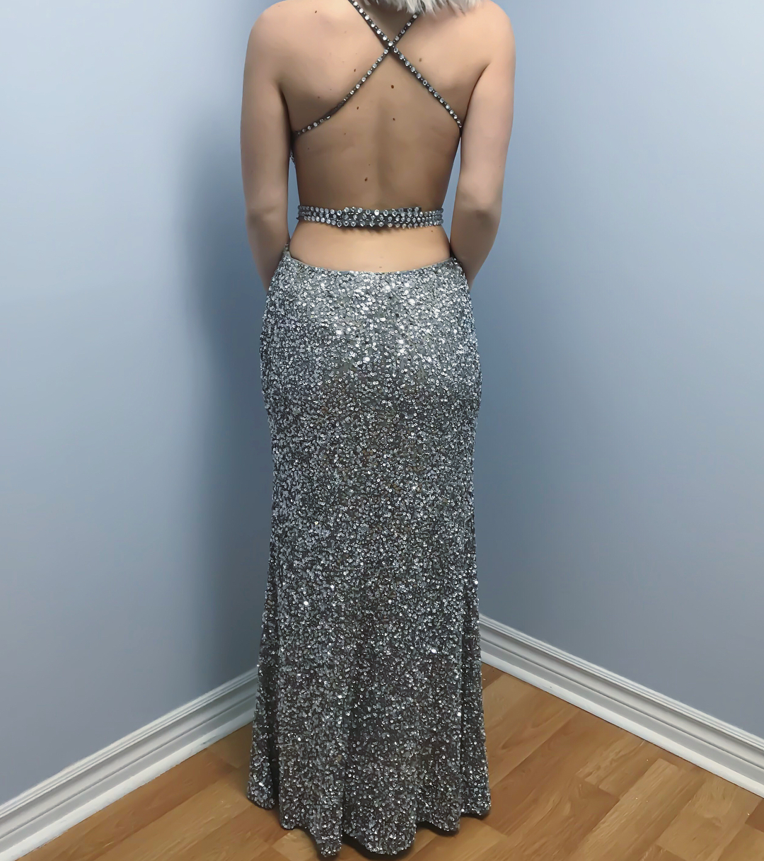 Plus Size Customized Mermaid Sleeveless Prom Dresses Spaghetti Evening Dress Sequins Floor Length Formal Party Bridesmaid Gown