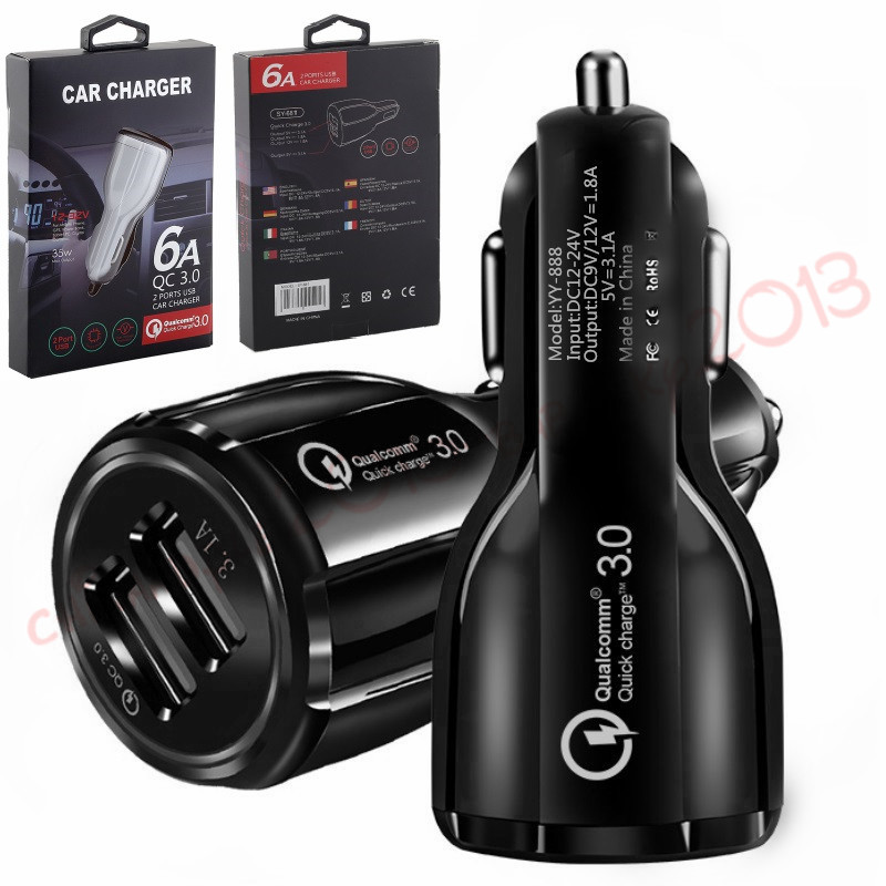 Car charger Dual Usb ports 2.4A Real Capacity 2 Ports Auto power adapter car chargers for iphone 5 6 7 8 x samsung htc android phone gps mp3
Car charger Dual Usb ports 2.4A Real Capacity 2 Ports Auto power adapter car chargers for iphone 5 6 7 8 x samsung htc android phone gps mp3