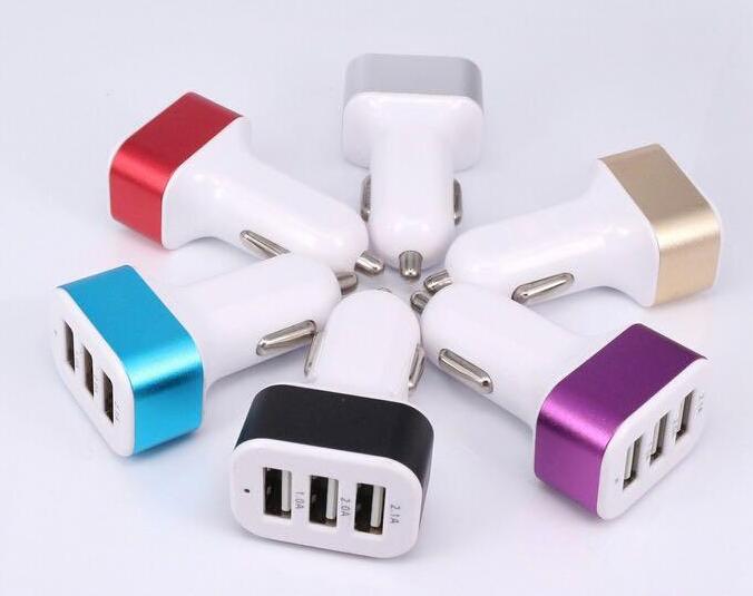 Universal Triple USB Car Charger Adapter USB Socket 3 Port Car-charger For smartphone HTC
Universal Triple USB Car Charger Adapter USB Socket 3 Port Car-charger For smartphone HTC