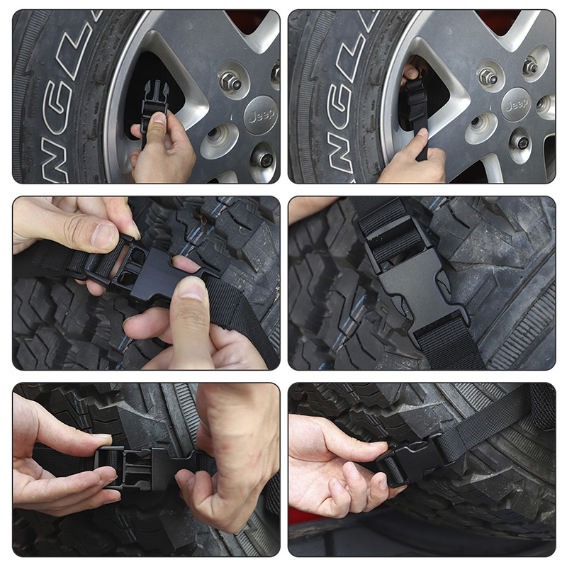 Black Multi-function Spare Tire Backpack Storage Bag For Jeep Wrangler JK JL 2007+ Auto Exterior Accessories