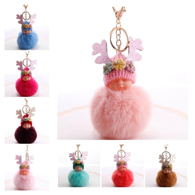 5pcs/Lot New Sleeping Doll Hair Ball Keychain Bright Pink Antlers Flower Rhinestone Ball Hanging Cute Cartoon Flower Key Chain ring
5pcs/Lot New Sleeping Doll Hair Ball Keychain Bright Pink Antlers Flower Rhinestone Ball Hanging Cute Cartoon Flower Key Chain ring