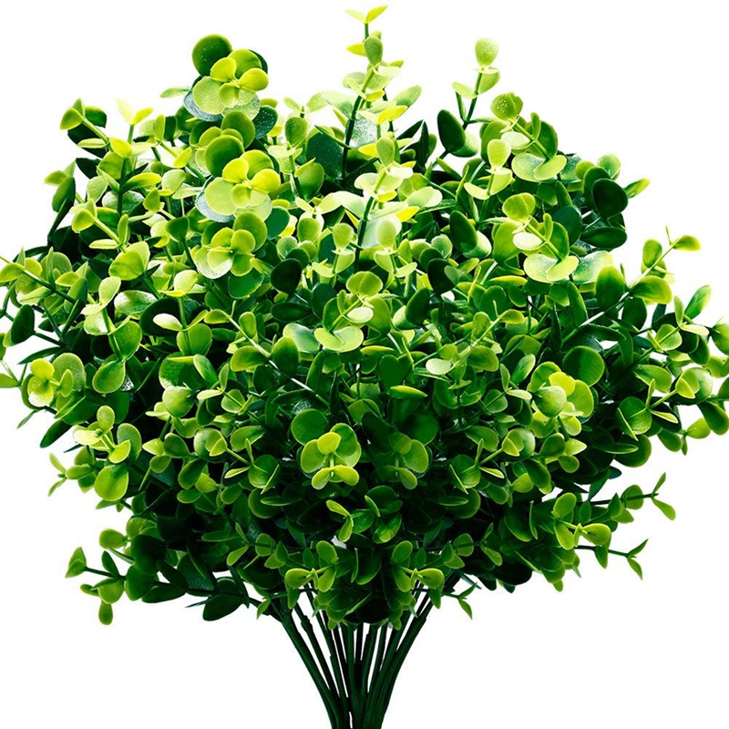 Artificial Plants Faux Boxwood Shrubs 6 Pack, Lifelike Fake Greenery Foliage with 42 Stems for Garden, Patio Yard, Wedding, Offi, Green
Artificial Plants Faux Boxwood Shrubs 6 Pack, Lifelike Fake Greenery Foliage with 42 Stems for Garden, Patio Yard, Wedding, Offi, Green